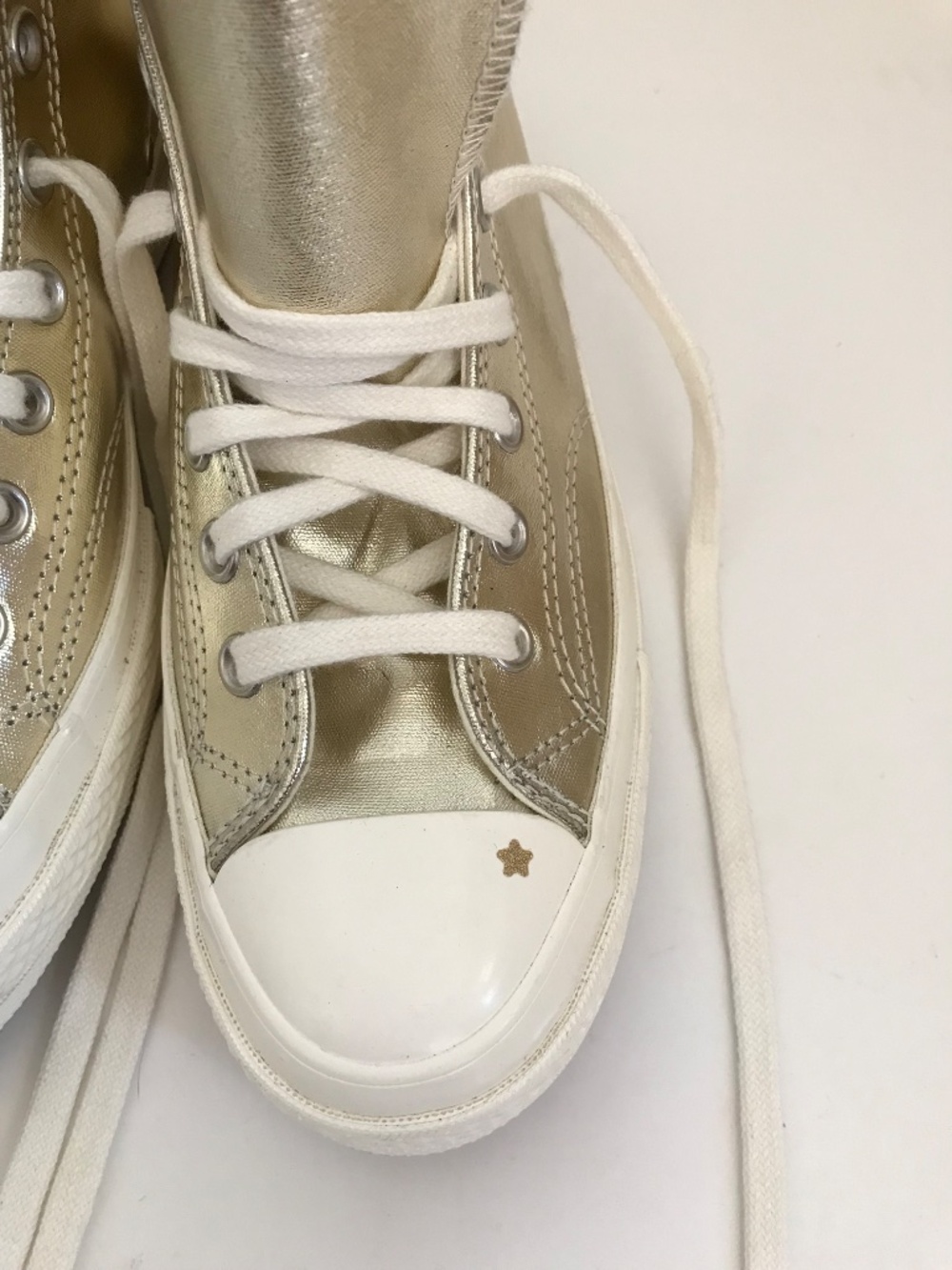 CHUCK TAYLOR All Star 70 Metallic High Top Sneaker Women’s Size 10 - Picture 4 of 16